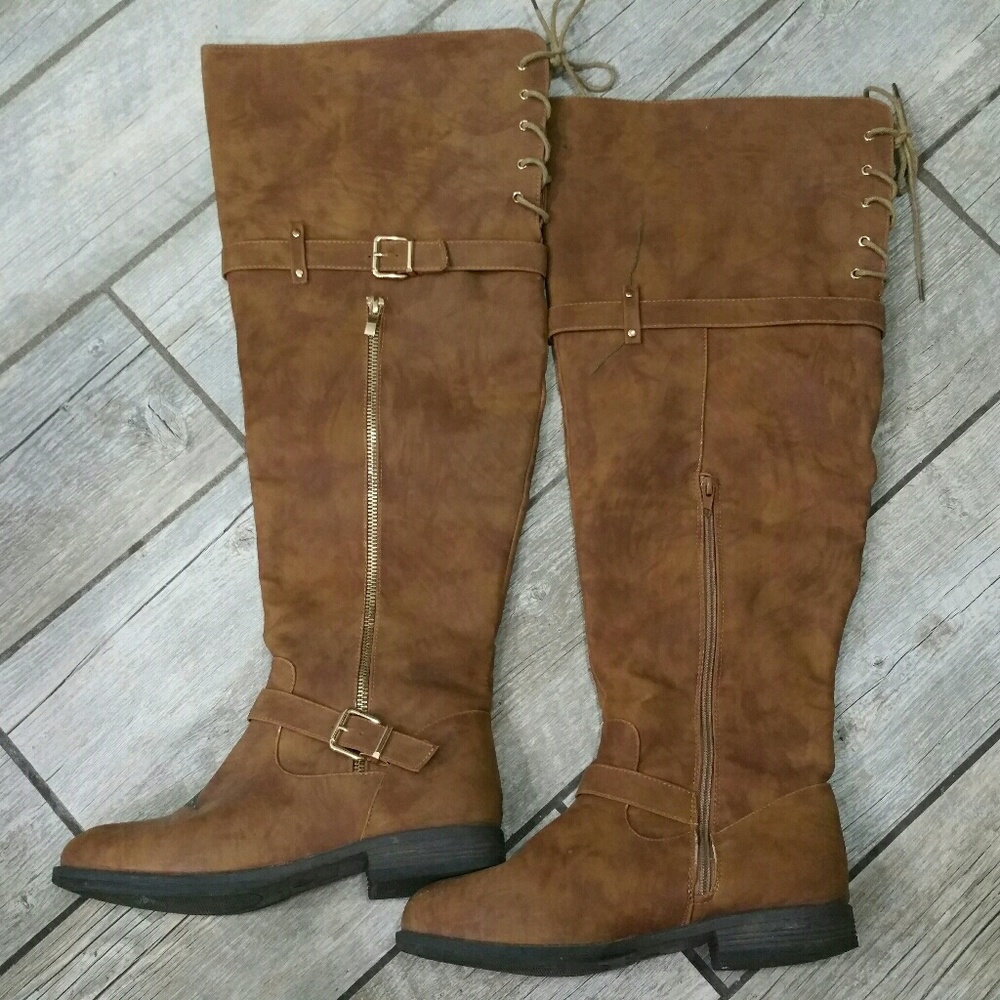 Over the Knee Zippered Boots - Picture 8 of 8